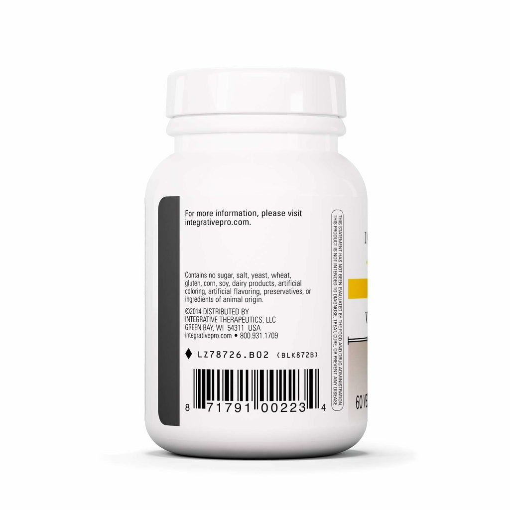 Integrative Therapeutics Vitex Extract - Period Care Supplement for Premenstrual Support* - Menstrual Supplement for Women* - Vegan, Gluten-Free & Dairy-Free - 60 Capsules (60 Servings)