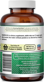 Amazing Formulas GABA 750mg Per Serving Veggie Capsules Supplement | Non-GMO | Gluten Free | Made in USA | Ideal for Vegetarians (2 Pack | 100 Count)