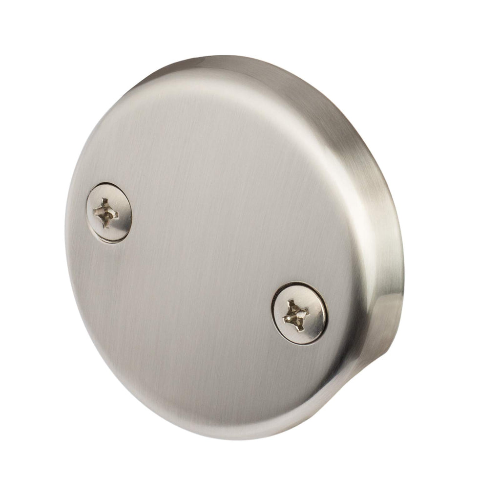 Artiwell Tip-Toe Tub Trim Set with Two-Hole Overflow Faceplate, Replacement Bath Drain Trim Kit with 2-Hole Overflow Faceplate and Universal Fine/Coarse Thread (Brushed Nickel)