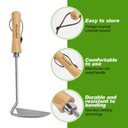 Berry&Bird Sickle Hoe Crack Weeder, Stainless Steel Japanese Weeding Sickle