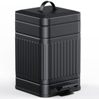 CEROELDA Small Trash Can with Lid-1.3 Gal-Dog Poop Trash Can Outside-Black