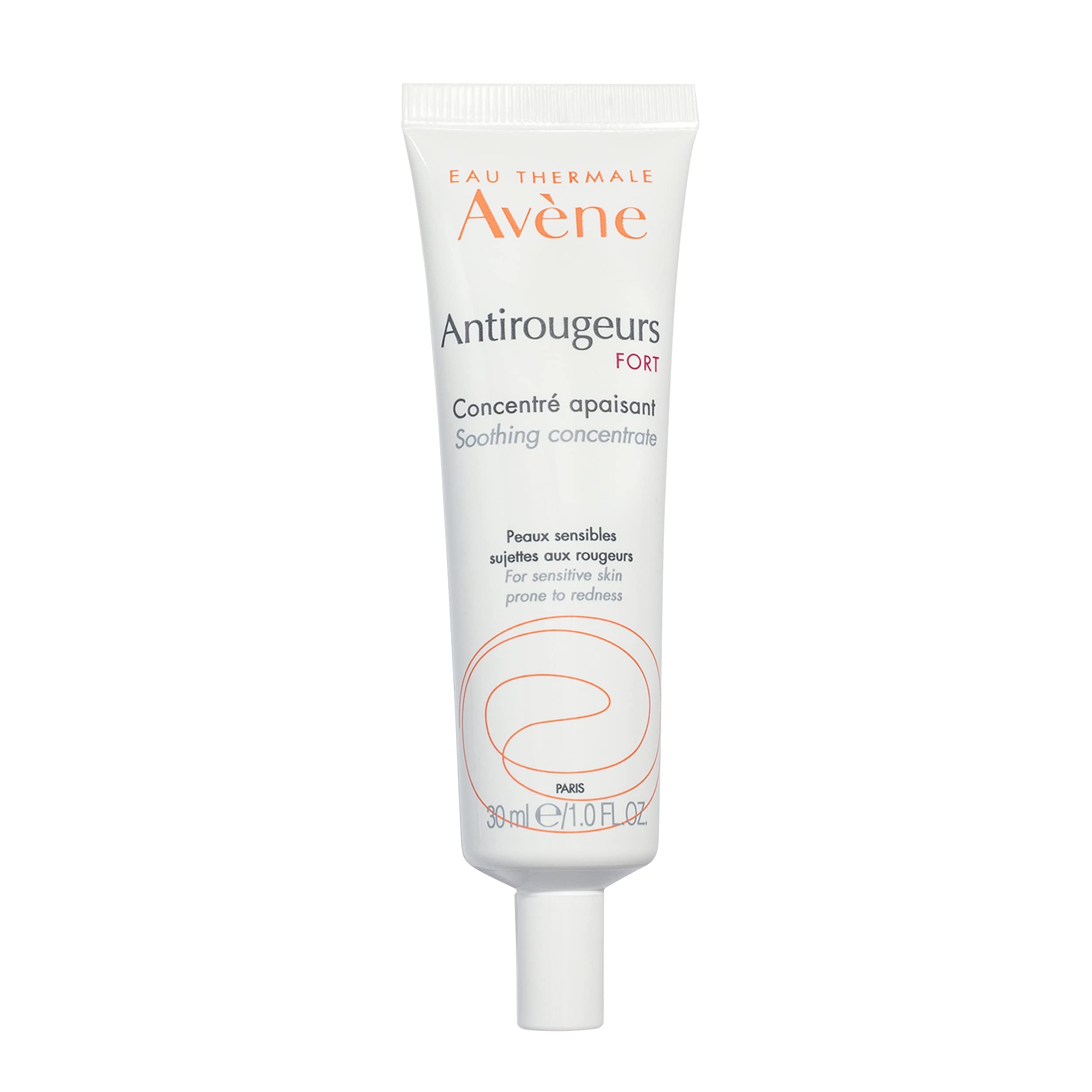 Avène Antirougeurs FORT Soothing Concentrate Calming Redness Cream 1.01 Fl Oz, unscented