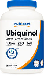 Nutricost Ubiquinol Softgels (100mg, 240 Softgels) - Superior Absorption Antioxidant | Active Form of CoQ10 - Gluten Free, Non-GMO