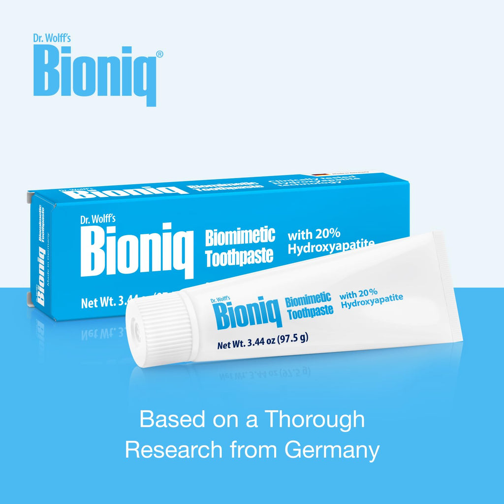 Bioniq Classic - 20% Hydroxyapatite Toothpaste, bioHAP and Fluoride Free Daily Use, Clinically Tested - Our Expert Enamel Care, Mint Flavor - 3 x 3.44 Oz