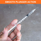 100 Pack 1ml Syringes with Needle-30Ga 5/16 Inch, Individually Sealed Packaging