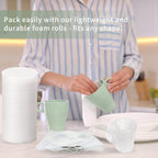 Parts3A Moving Supplies, Foam Wrap Roll 16" Wide x 160' Length, For Protecting Fragile Articles,Furniture,Transportation Packing,Stuffing of Carton,with 60 Fragile Stickers (16"160')