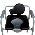 RQUIRRE Commode Seat Cushion, Super Soft Sponge Padded Commode Chair Seat Pad for Elderly/Handicapped/Disabled, Shower Wheelchairs, Toilet Chairs