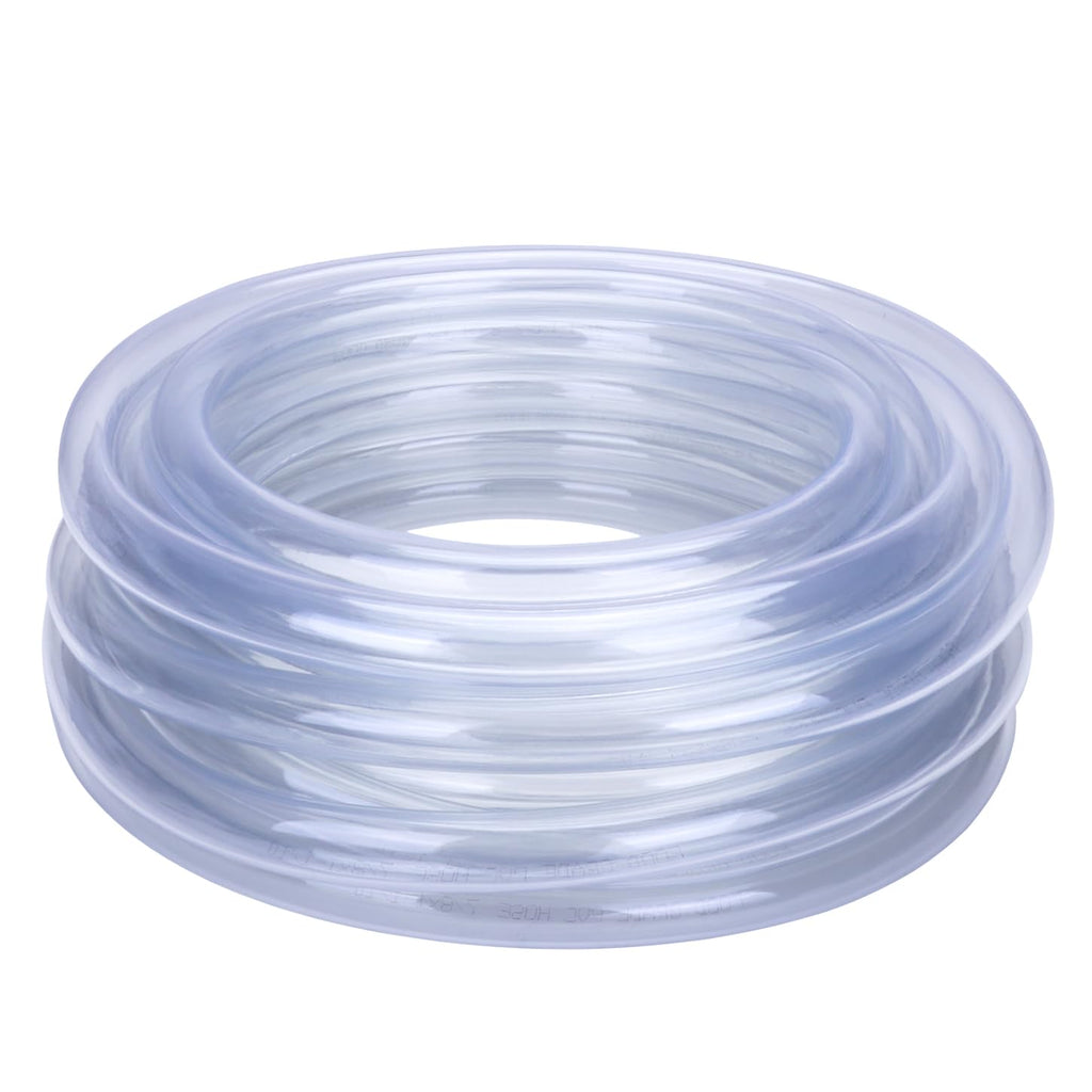 DERNORD PVC Tubing 7/8"ID X 1-1/10"OD Flexible Clear Vinyl Hose 50 Feet for Food Grade