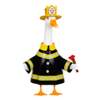 Vzuito Halloween Porch Goose Outfits, Firefighter Goose Costume Yard Geese Statue Clothes for 23" Statue Patio Lawn Garden Decoration
