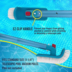 U.S. Pool Supply Pool Brush Head for Inground Pools, Hot Tub, Spa - Corner and Step Pool Scrubber Brush with 180° Handle Rotation, Scrub Bristles - Cleaning Debris - Above Ground Swimming, Bathroom