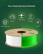 DURAMIC 3D PLA Glow in the Dark Filament Neatly 1.75mm 1Kg Glow Green