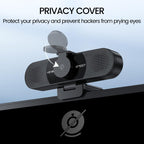 EMEET C960 1080P Webcam with Microphone, 2 Mics, 90° FOV, Computer Camera