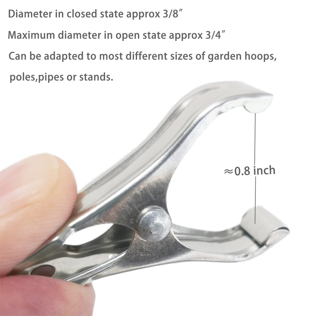 Samhopo 80Pcs Garden Clips for Netting, 2 Inch Metal Greenhouse Clamps