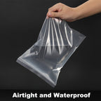 Foopama 12" x 18" Large Thick 5 Mil Clear Zip Poly Lock Plastic Bags Seal Reclosable Zip Bag Heavy-Duty Clothing T-Shirt Pants Toys Zipper Storage Bags -20 Pack