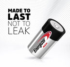 Energizer MAX D Batteries, Premium Alkaline D Cell Batteries, Long-Lasting Power and Protection for Your Everyday Devices!