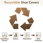 Shoe Covers Disposable Non-Slip - Black Boot Covers for Indoors,100Pcs Booties for Shoe Coves Fits Up To 11 US Men and 13 US Women Size,Non-Woven Fabric