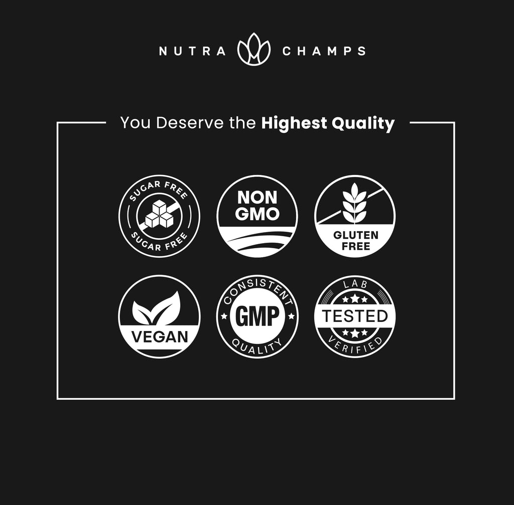 NutraChamps 120 Creatine Gummies for Men & Women - 5g Sugar Free Chewable Creatine Monohydrate Gummies - Supports Protein Synthesis, Muscle Recovery & Workout Performance