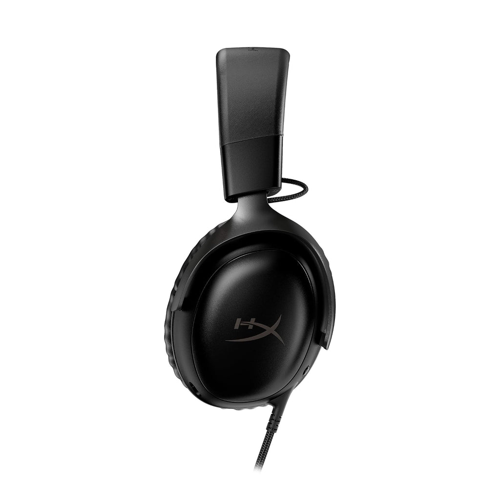 HyperX Cloud III – Wired Gaming Headset, PC, PS5, Xbox Series X|S, Angled 53mm Drivers, Spatial Audio, Memory Foam, Durable Frame, Ultra-Clear 10mm Mic, USB-C, USB-A, 3.5mm – Black