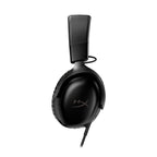 HyperX Cloud III – Wired Gaming Headset, PC, PS5, Xbox Series X|S, Angled 53mm Drivers, Spatial Audio, Memory Foam, Durable Frame, Ultra-Clear 10mm Mic, USB-C, USB-A, 3.5mm – Black