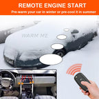 BANVIE Car Alarm System with Remote Start kit & Push to Engine Start Stop Button
