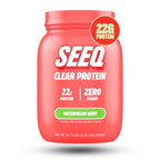 SEEQ Clear Protein Powder - Watermelon Wave - 22 Servings - 22g Clear Whey Protein Isolate - Zero Sugar - 0g Lactose - Allergen Friendly - GLP1 Support - Bone Health - Muscle Post Workout Recovery