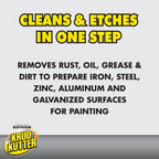Krud Kutter Metal Clean and Etch, 1 Gallon, Prepaint Surface Prep for Metal, Removes Rust, Dirt and Residue, Helps Improve Coating Adhesion, Low Odor Formula for Steel.