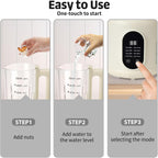 Nut Milk Maker, 8 in 1 Homemade Automatic Plant-Based Milk, Soy Milk, Oat Milk, Almond Milk, Coconut Milk & More, Multifunctional/12 Hours Timer/Auto-Clean/Room Temp/Keep Warm/Boil/Room Temp/Low-Noise