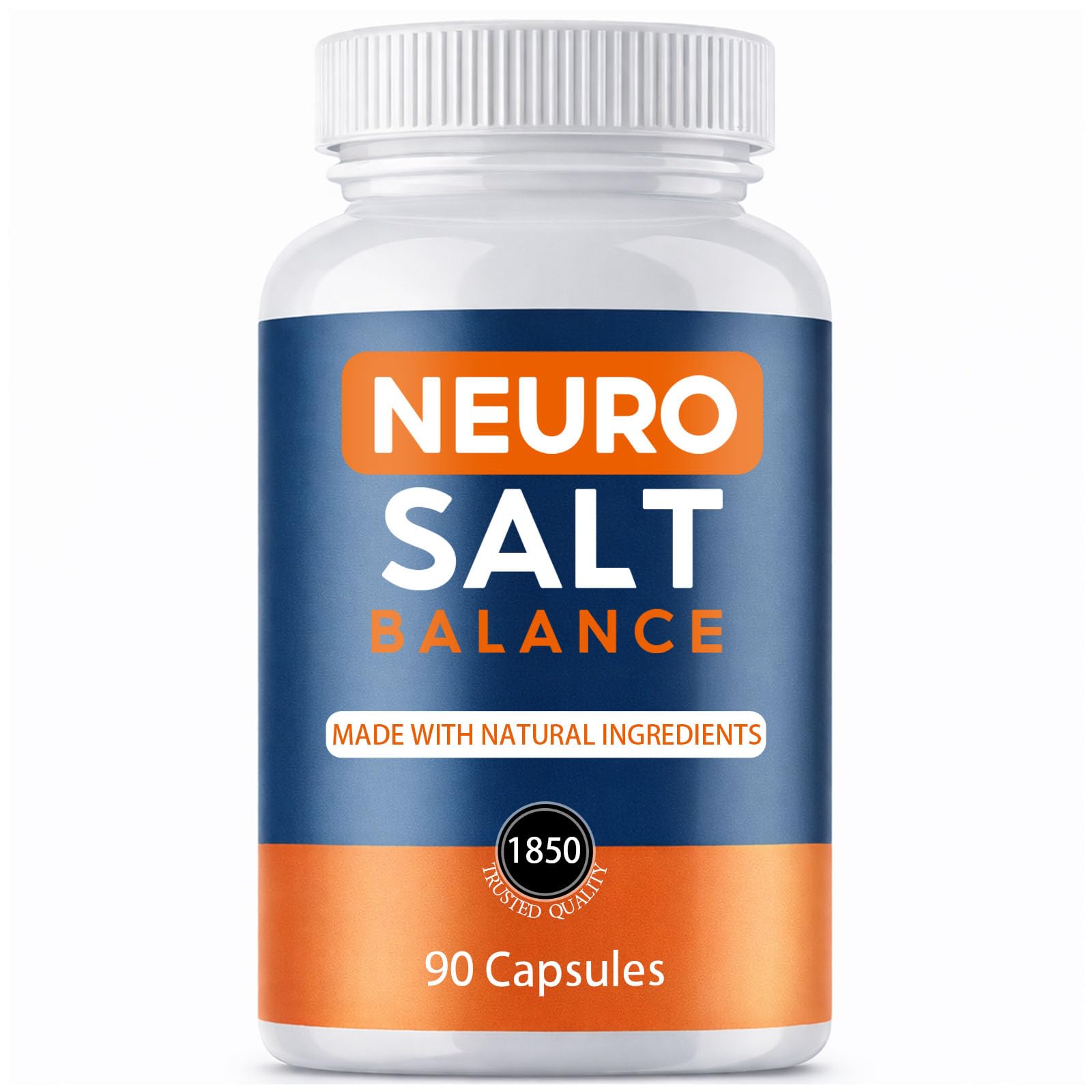 NEURO SALT Capsules dr oz, 90 Capsules Electrolyte & Mineral Support Formula, Daily Hydration & Balance, Naturally Sourced Ingredients, Easy-to-Take Capsules（1）