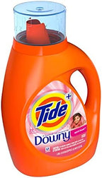 Tide Plus Downy Laundry Detergent Liquid Soap, April Fresh, 46 Fl Oz 29 Loads, 46 Fl Oz