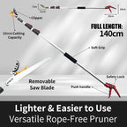 FLORA GUARD Telescoping Tree Pruner 4.6-10 FT with Pole Saw