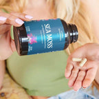 Sea Moss Capsules, Organic Irish Moss with Bladderwrack Root, Burdock Root, and BioPerine, Skin, Thyroid, Digestion & Immunity Support for Women & Men, Gluten Free, Vegan, 60 Count