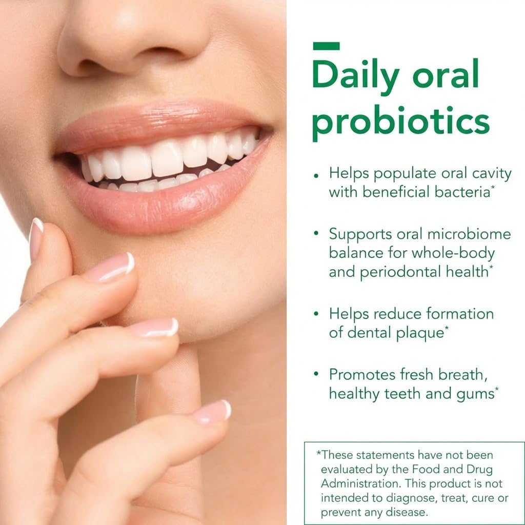ProDentim Advanced Oral Health Probiotics– Advanced Formula for Healthy Gums, Teeth, Fresh Breath - Oral Probiotics for Bad Breath Support (3-Pack - 180 Capsules) (3-Bottles)