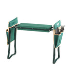 VEVOR Garden Kneeler and Seat Heavy Duty, Portable Garden Stool with 6'' EVA Kneeling Pad and 2 Tool Bags, Folding Garden Bench to Relieve Knee & Back Pain, Great Gifts for Seniors, Family Gardeners