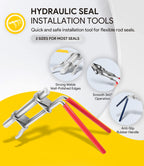 3 Pack Hydraulic Seal Installation Tools & 1266 Adjustable Gland Nut Wrench & 7463 Small Universal Gland Wrench, Hydraulic Cylinder Spanner Wrench Piston Repair Seal Kit, Farm & Construction Equipment