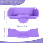Portable Hair Washing Station for Kids, Toddlers, Children, Teens, Silicone Hair Washing Basin for Sink or Bathtub, Tear-Free Shampoo Bowl with Rinser Cup, Neck Support for Kids, Purple