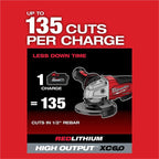 Milwaukee 2880-20 M18 Fuel Brushless Lithium-Ion 4-1/2 in. / 5 in. Cordless Small Angle Grinder with No-Lock Paddle Switch (Tool Only)