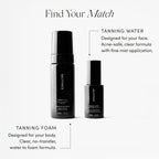 SALTYFACE - Tanning Water (Light to Medium) - Self Tanner for Face, Neck, Ears, Chest - No Color Transfer - Oil Free, Fragrance Free - Streak-Free, Non-Clogging - Vegan Skin Care - 1 FL OZ (30 ML)