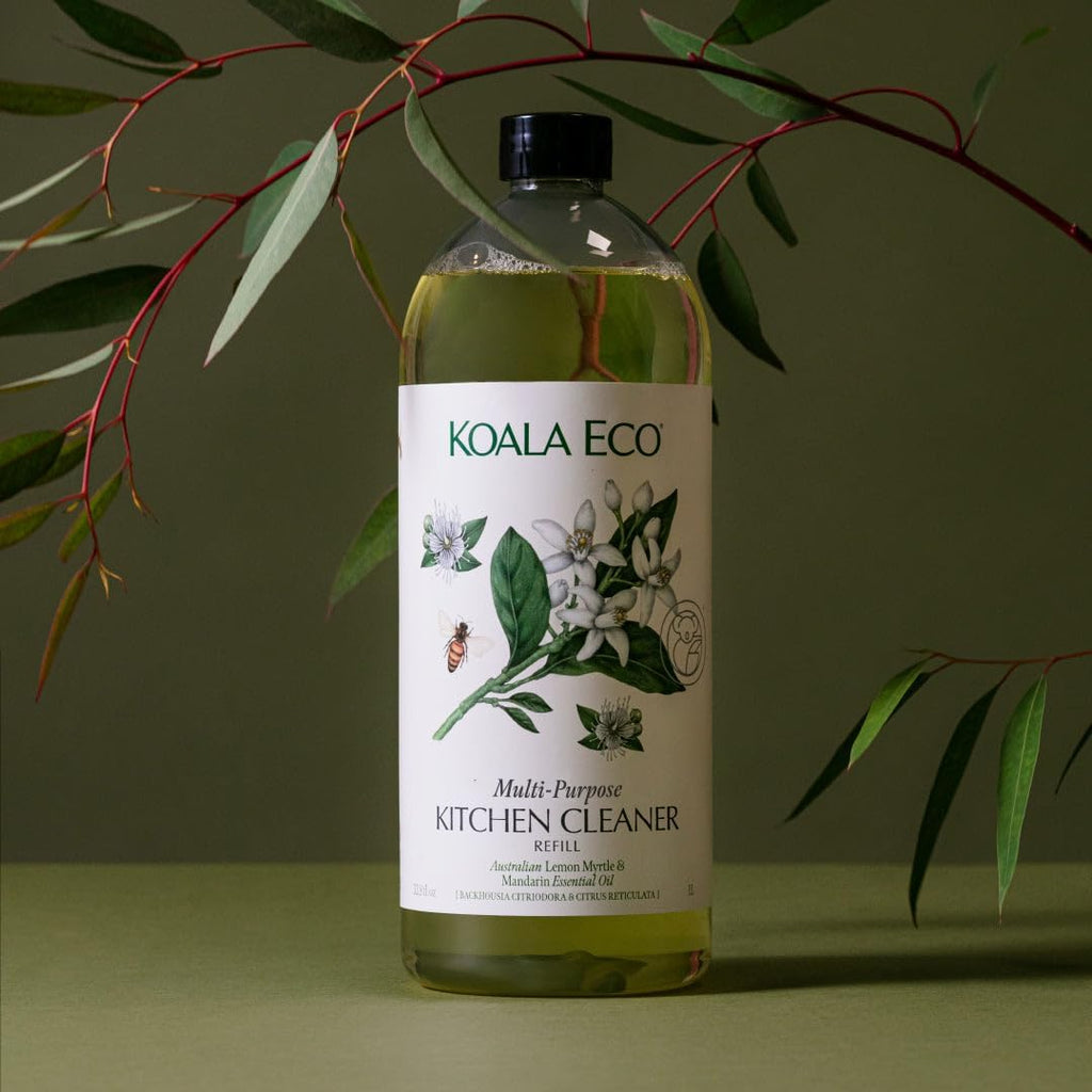 Koala Eco Multi-Purpose Kitchen Cleaner - with Australian Lemon Myrtle & Mandarin Essential Oil - 34oz