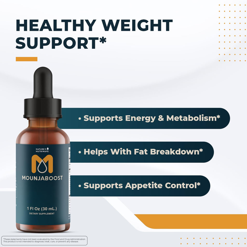 Mounjaboost Drops – 6 Botanical Nutrient Liquid – 30 mL, 1 Month Supply