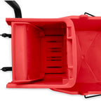Carlisle FoodService Products 26 Qt Mop Bucket with Side Wringer, Red