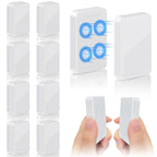 16pcs Outdoor Curtain Weights, Upgraded Heavier-Duty Waterproof Curtain Magnets Weights Outdoor, for Home Patio Drapery, Shower, Flags, Tablecloth to Stop Heavy Wind (White, 8pairs)