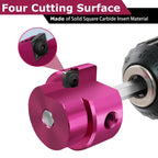 PVC Pipe Reamer for 4 Inch I.D. SCH.40 PVC Pipes, Fitting Saver with 3/8-Inch Hex Shaft,Socket Saver Plastic Pipe Fitting Reamer Tool for Plumbing Sch.40 Socket Hub Coupling Removing