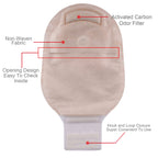 Carbou 20 PCS Colostomy Bags,Ostomy Supplies,One Piece Drainable Ostomy Pouch with Closure for Ileostomy Stoma Care, Cut-to-Fit