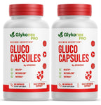 (2 Pack) Glykonex Pro, Official Glykonex Gluco for Wellness (120 Capsules)