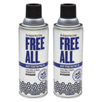 Free All Rust Eater Deep Penetrating Oil, 11 oz Aerosol – Loosens Rusted Bolts, Nuts, Pipe Connections & Locks – Industrial-Grade Rust Remover, Silicone-Free, Safe on Paint & Plastic Surfaces, 2-Pack