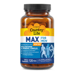 Country Life Max for Men Multivitamin: Iron-Free, Gluten Free, Saw Palmetto, Lycopene, Daily Support for Energy, Heart & Men's Health,120 Vegetarian Tablets