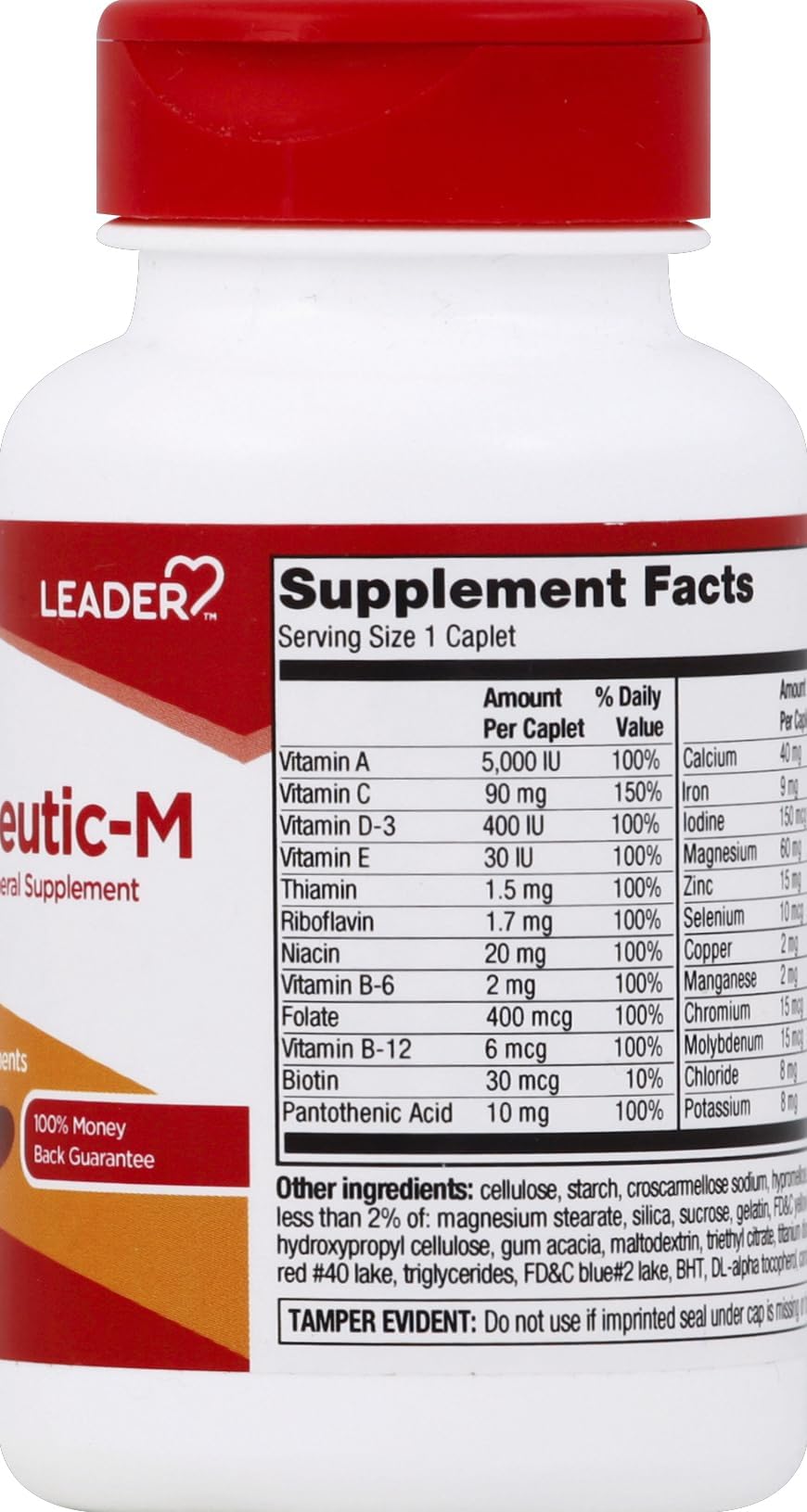 Leader Therapeutic-M Multi-Mineral Caplets 130 Ct. Comprehensive Daily Nutritional Support