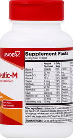 Leader Therapeutic-M Multi-Mineral Caplets 130 Ct. Comprehensive Daily Nutritional Support