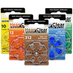Hear Clear Size 675P Cochlear Implant Hearing Aid Batteries Green Tab (60 Batteries)