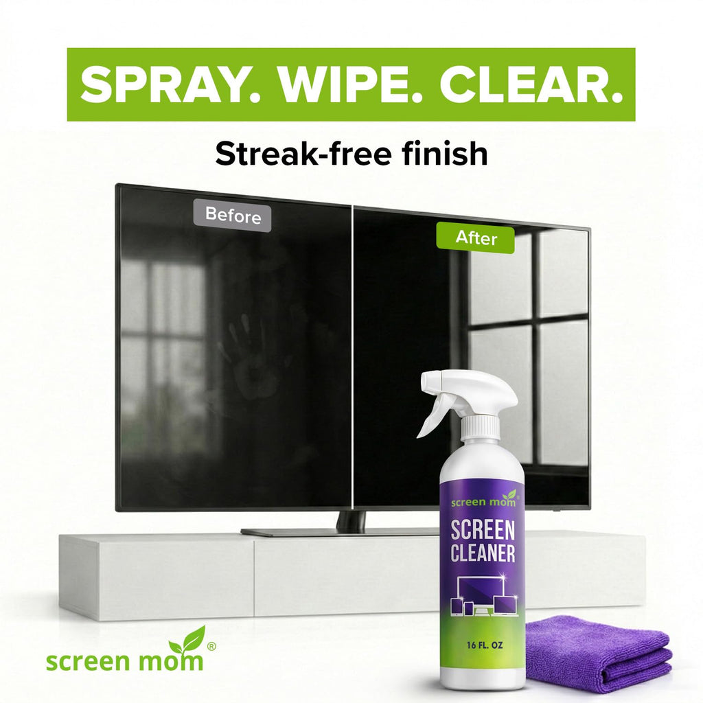 Screen Mom Screen Cleaner Spray 16oz Bottle for TV, Car, Laptop & Computer